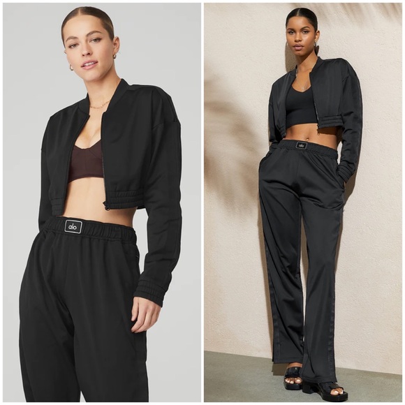 ALO YOGA Prize Winner Pants - Black - Picture 1 of 9